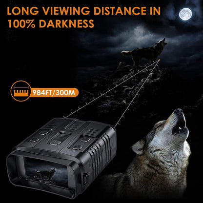 FYY NV1900 Infrared Night Vision 3'' Large Screen View Up to 984ft