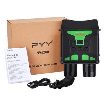 FYY NV4200 Night Vision Infrared Binoculars Rechargeable Battery