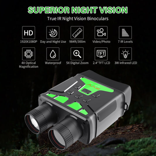 FYY NV4200 Night Vision Infrared Binoculars Rechargeable Battery